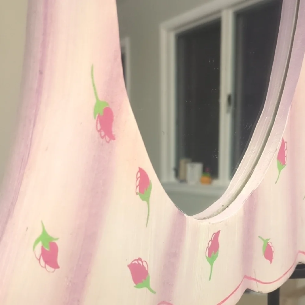 Pink Vintage Victorian Dress Shaped Mirror Arister Gifts Inc #990125